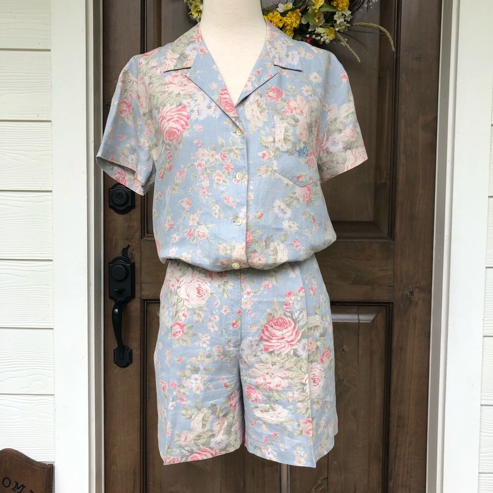 Vintage Lauren Ralph Lauren shirt shorts set